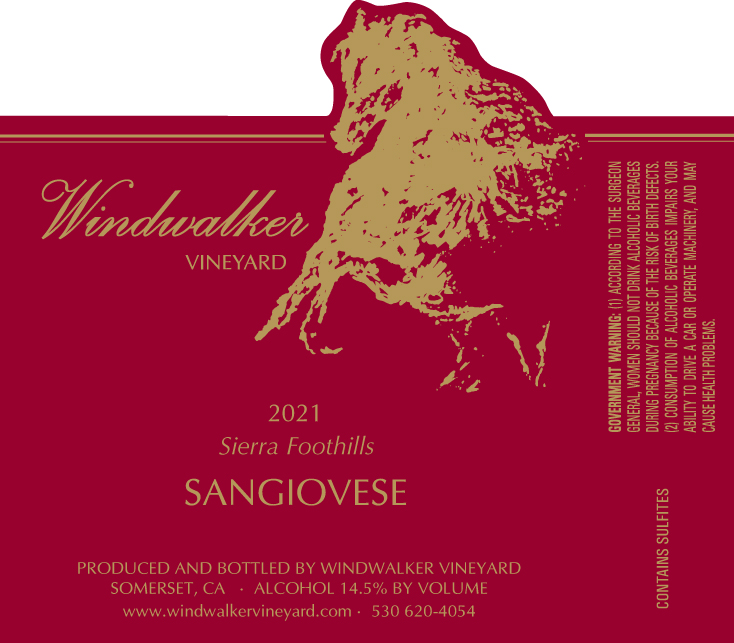 Sangiovese Label